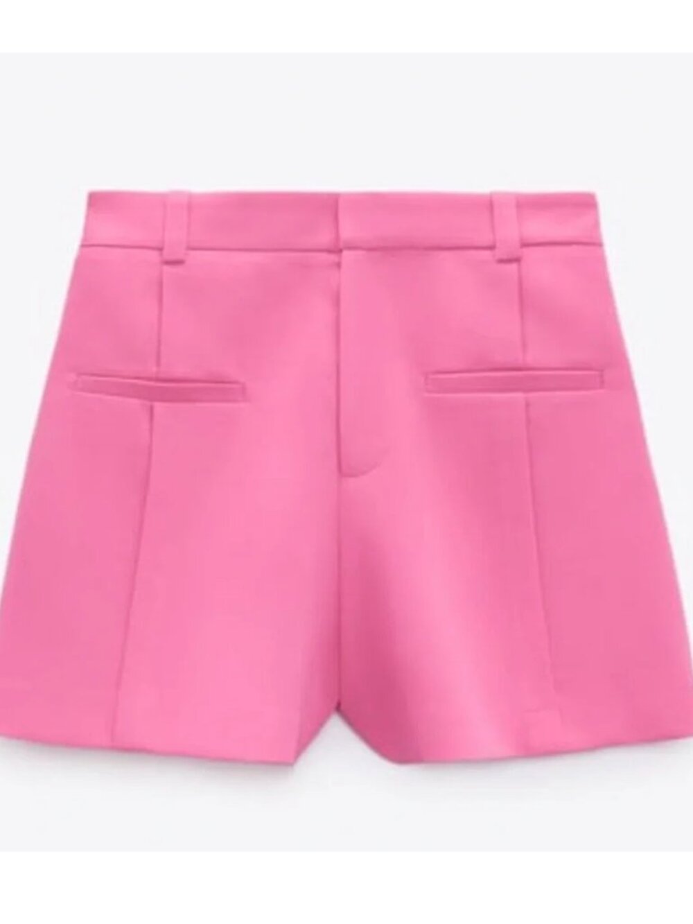 Zara Pink High Waisted Shorts NWOT - Picture 3 of 7